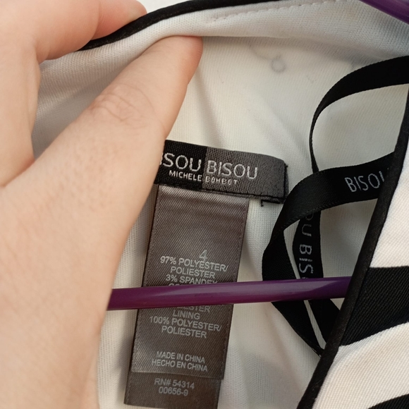 Bisou Bisou Paris Black and White Dress - Picture 11 of 15